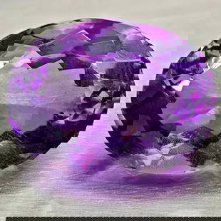 Natural Purple Amethyst 6.87 Ct. Oval Shape 13.5 x 10.2 Mm Gemstone from Brazil: Product ID: 800325393 Product Name: Natural Amethyst Weight: 6.87 CT. Size: 13.5 x 10.2 x 7.9 MM. Shape: Oval Color: Purple Clarity:VVS - VSI Luster: Good Gems Origin: Brazil Treatment: Unheated Cryst