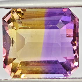 Natural Bi Color Ametrine 5.23 Ct. Octagon Shape 10.8 x 9.7 Mm Gemstone From Bolivia (1 of 3)