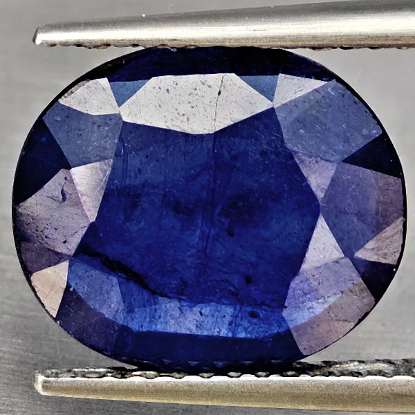Natural Blue Sapphire 5.50 Ct. Oval Shape 12 x 10.3 Mm Gemstone From Madagascar: Product ID: 806012227 Product Name: Natural Blue Sapphire Weight: 5.50 CT. Size: 12 x 10.3 x 4.5 MM. Shape: Oval Color: Blue Clarity:SI1 Luster: Good Gems Origin: Madagascar Treatment: Heated (Lead-gl