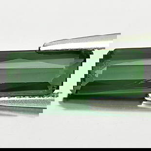 Natural Green Tourmaline 1.71 Ct. Octagon Shape 12.5 x 4.3 Mm Gemstone from Nigeria: Product ID: 807245591 Product Name: Natural Tourmaline Weight: 1.71 CT. Size: 12.5 x 4.3 x 3.3 MM. Shape: Octagon Color: Green Clarity:VSI Luster: Good Gems Origin: Nigeria Treatment: Unheated Crystal