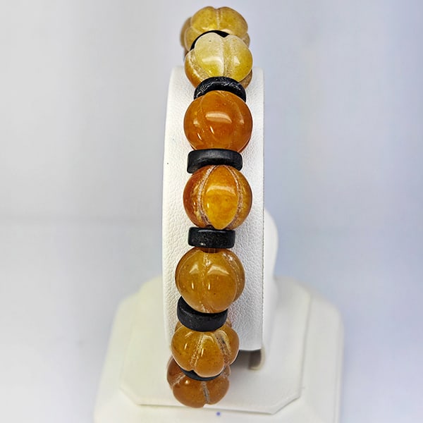 Natural Multi Color Genuine Jade 169.74 Ct. Beads Stretch Bracelet Gemstone From Thailand (1 of 3)