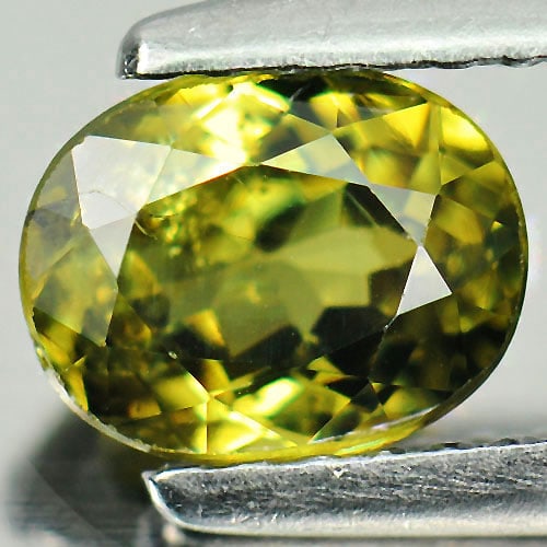 Natural Yellowish Green Demantoid Garnet 1.09 Ct. Oval Shape 6.6 x 5.2 Mm. Gemstone From Madagascar: Product ID: 802915825 Product Name: Natural Demantoid Weight: 1.09 CT. Size: 6.6 x 5.2 x 3.6 MM. Shape: Oval Color: Yellowish Green Clarity:SI Luster: Very Good Gems Origin: Madagascar , Africa Treatm