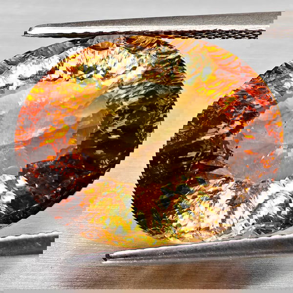 Natural Imperial Topaz 17.50 Ct. Oval Concave Cut 17.1 x 13.7 Mm Gemstone from Brazil: Product ID: 807168285 Product Name: Natural Topaz Weight: 17.50 CT. Size: 17.1 x 13.7 x 10.1 MM. Shape: Oval Concave Color: Imperial Clarity:VSI Luster: Good Gems Origin: Brazil Treatment: Unheated Cr