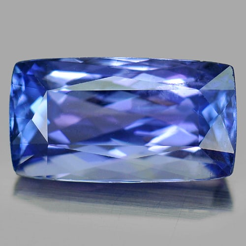 Natural Violetish Blue Tanzanite 2.18 Ct. VVS Baguette Shape 10.2 x 5.1 Mm. Gemstone From Tanzania (1 of 3)
