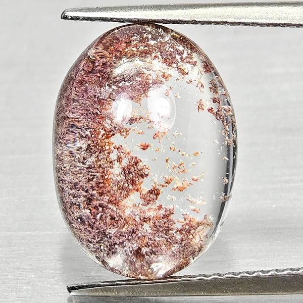 Natural Multi-Color Moss Quartz 7.94 Ct. Oval Cabochon Shape 14.9 x 10.8 Mm Gemstone From Thailand: Product ID: 805529932 Product Name: Natural Quartz Weight: 7.94 CT. Size: 14.9 x 10.8 x 6.6 MM. Shape: Oval Cabochon Color: Multi-Color Clarity:Semi - Transparent Luster: Good Gems Origin: Thailand Tr