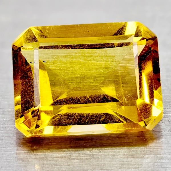 Natural Yellow Citrine 1.61 Ct. Clean Octagon Shape 8.1 x 6.2 Mm Gemstone From Brazil: Product ID: 801815040 Product Name: Natural Citrine Weight: 1.61 CT. Size: 8.1 x 6.2 x 4.3 MM. Shape: Octagon Color: Yellow Clarity:VSI Luster: Good Gems Origin: Brazil Treatment: Unheated Crystal Str