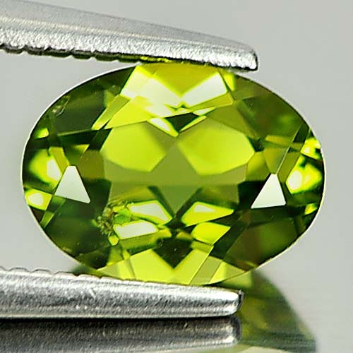 Natural Green Peridot 1.30 Ct. Oval Shape 8 x 5.9 Mm. Gemstone From Pakistan: Product ID: 805315481 Product Name: Natural Peridot Weight: 1.30 CT. Size: 8 x 5.9 x 3.9 MM. Shape: Oval Color: Green Clarity:VSI Luster: Good Gems Origin: Pakistan Treatment: Unheated Crystal Structu