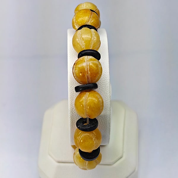Natural Multi Color Jade 163.91 Ct. Beads Stretch Bracelet Gemstone From Thailand (1 of 3)