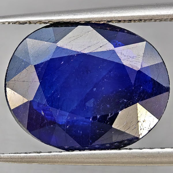 Natural Blue Sapphire 5.57 Ct. Oval Shape 13.3 x 10.8 Mm Gemstone from Madagascar: Product ID: 806012294 Product Name: Natural Blue Sapphire Weight: 5.57 CT. Size: 13.3 x 10.8 x 4.2 MM. Shape: Oval Color: Blue Clarity:SI1 Luster: Good Gems Origin: Madagascar Treatment: Heated (Lead-