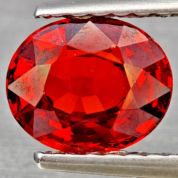 Natural Orangish Red Spessartine Garnet 1.22 Ct. Oval Shape 6.8 x 5.6 Mm Gemstones From Namibia: Product ID: 802937189 Product Name: Natural Garnet Weight: 1.22 CT. Size: 6.8 x 5.6 x 3.4 MM. Shape: Oval Shape Color: Orangish Red Clarity:SI1 Luster: Good Gems Origin: Namibia Treatment: Unheated Cr
