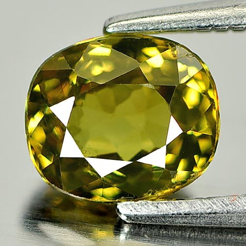 Natural Demantoid Garnet 1.33 Ct. Oval Shape 6.8 x 5.8 Mm Unheated Gemstone From Madagascar (1 of 3)