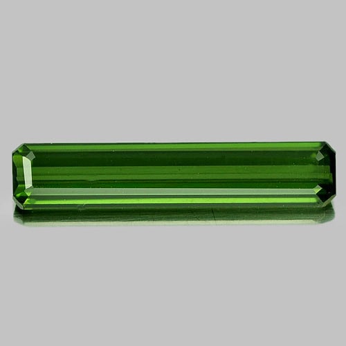 Natural Green Tourmaline 1.92 Ct. VVS Octagon Shape 18.6 x 3.8 Mm Gemstones From Nigeria (1 of 3)