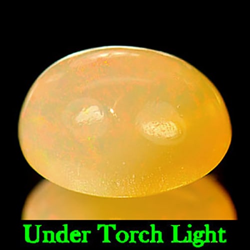 Natural Multi Color Opal 1.11 Ct. Oval Cabochon Shape 7.8 x 6.2 Mm. Gemstone Unheated From Ethiopia: Product ID: 818717962 Product Name: Natural Opal Weight: 1.11 CT. Size: 7.8 x 6.2 x 4.8 MM. Shape: Oval Cabochon Color: Multi Color Clarity:Semi - Transparent Luster: Good Gems Origin: Ethiopia Treatm