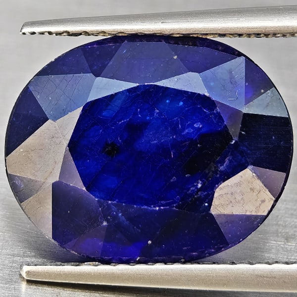 Natural Blue Sapphire 8.37 Ct. Oval Shape 13.5 x 10.9 Mm Gemstone from Madagascar: Product ID: 806012310 Product Name: Natural Blue Sapphire Weight: 8.37 CT. Size: 13.5 x 10.9 x 5.9 MM. Shape: Oval Color: Blue Clarity:SI1 Luster: Good Gems Origin: Madagascar Treatment: Heated (Lead-