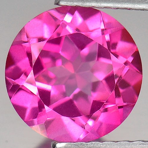 Natural Pink Topaz 2.16 Ct. Clean Round Shape 8 Mm. Gemstone From Brazil: Product ID: 807165215 Product Name: Natural Topaz Weight: 2.16 CT. Size: 8 x 8 x 4.8 MM. Shape: Round Color: Pink Clarity:IF Luster: Very Good Gems Origin: Brazil Treatment: Treated Crystal Structure: