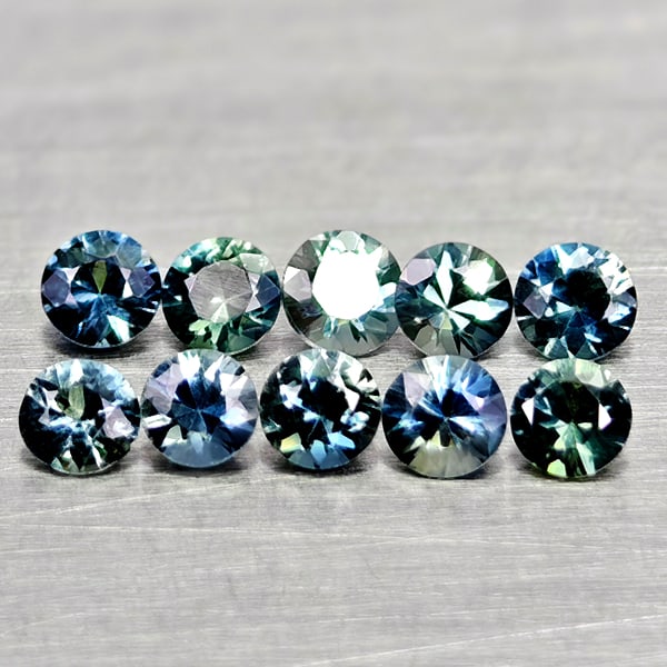 Natural Multi Color Sapphire 0.76 Ct. 10 Pcs. Round Diamand Cut 2.7 Mm. Gemstones From Tanzania: Product ID: 806162289 Product Name: Natural Green Sapphire Weight: 0.76 CT. Size: 2.7 x 2.7 x 1.8 MM. Shape: Round Diamond Cut Color: Fancy Color Clarity:VSI Luster: Very Good Gems Origin: Tanzania Tr