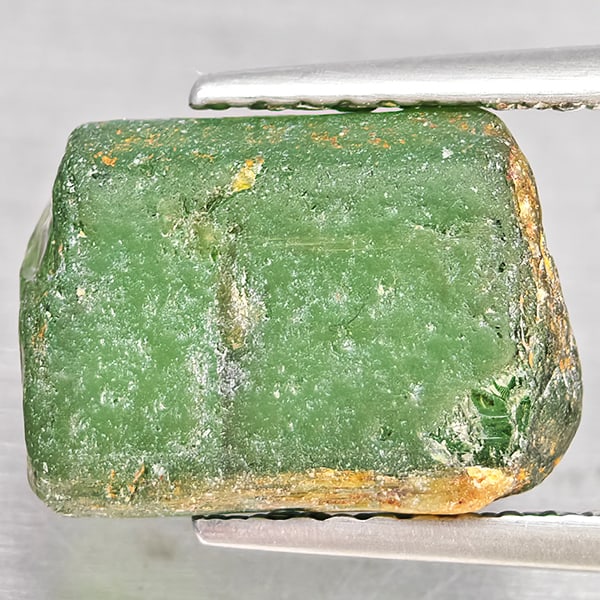 Natural Green Tourmaline 6.38 Ct. Rough Shape 11.4 x 8.6 Mm Gemstone from Nigeria (1 of 3)