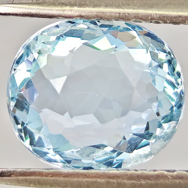 Natural Baby Blue Aquamarine 1.78 Ct. Oval Shape 8.1 x 7.1 Mm Gemstone From Brazil: Product ID: 800812412 Product Name: Natural Gemstones Weight: 1.78 CT. Size: 8.1 x 7.1 x 4.7 MM. Shape: Oval Shape Color: Baby Blue Clarity:VSI Luster: Good Gems Origin: Brazil Treatment: Unheated Cry