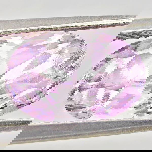 Natural Light Pink Kunzite 3.94 Ct. Oval Shape 10.8 x 7.1 Mm Gemstone From Afghanistan (1 of 3)