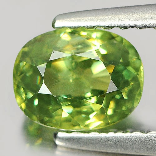Natural Green Demantoid Garnet 1.08 Ct. Oval Shape 6.6 x 5.2 Mm. Unheated Gemstone From Madagascar: Product ID: 802922488 Product Name: Natural Demantoid Weight: 1.08 CT. Size: 6.6 x 5.2 x 3.5 MM. Shape: Oval Color: Green Clarity:VSI Luster: Very Good Gems Origin: Mardagascar Treatment: Unheated Cry