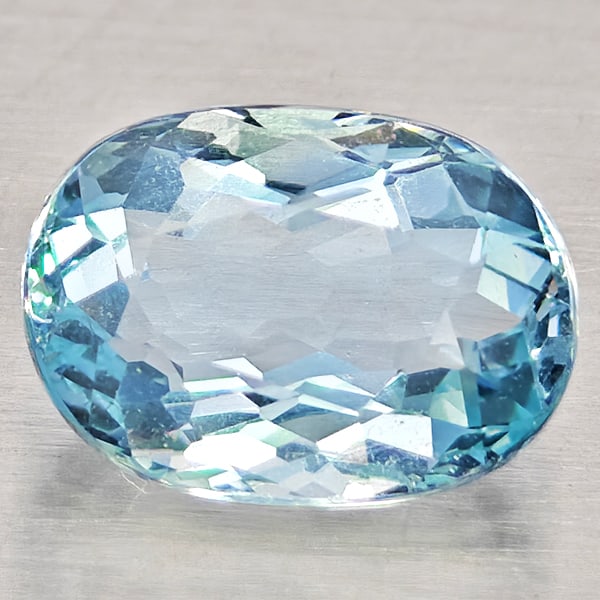 Natural Baby Blue Aquamarine 1.11 Ct. Oval Shape 7.7 x 5.6 Mm Gemstone From Brazil: Product ID: 800812338 Product Name: Natural Aquamarine Weight: 1.11 CT. Size: 7.7 x 5.6 x 3.9 MM. Shape: Oval Color: Baby Blue Clarity:VSI - SI1 Luster: Good Gems Origin: Brazil Treatment: Unheated Cr