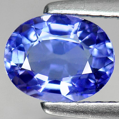 Natural Violetish Blue Tanzanite 1.02 Ct. Oval Shape 7.4 x 5.9 Mm Gemstone From Tanzania: Product ID: 807006495 Product Name: Natural Tanzanite Weight: 1.02 CT. Size: 7.4 x 5.9 x 3.3 MM. Shape: Oval Color: Violetish Blue Clarity:SI Luster: Good Gems Origin: Tanzania Treatment: Heated Cryst