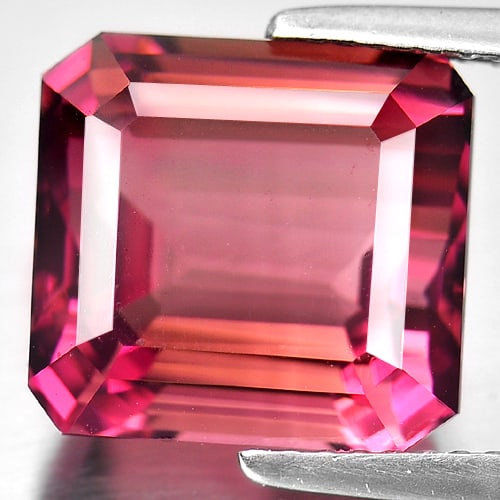 Natural Pink Tourmaline 8.19 Ct. Clean Octagon Shape 11 x 10.3 Mm. Unheated Gemstone From Nigeria (1 of 3)
