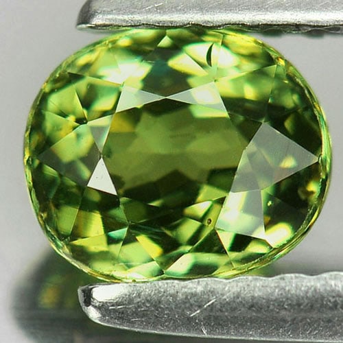Natural Green Demantoid Garnet 1.05 Ct. Oval Shape 6.15 x 5.27 Mm. Gemstone Unheated: Product ID: 802922020 / Product Name: Natural Demantoid / Weight: 1.05 CT. / Size: 6.15 x 5.27 x 3.62 MM. / Shape: Oval / Color: Green / Clarity:VSI / Luster: Very Good / Gems Origin: Mardagascar / Tr