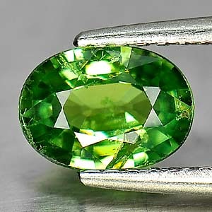 Natural Green Demantoid Garnet 1.01 Ct. Oval Shape 7.2 x 5.2 Mm. Unheated Gemstone From Madagascar: Product ID: 802929776 Product Name: Natural Demantoid Weight: 1.01 CT. Size: 7.2 x 5.2 x 3 MM. Shape: Oval Color: Green Clarity:SI1 Luster: Very Good Gems Origin: Madagascar Treatment: Unheated Crysta