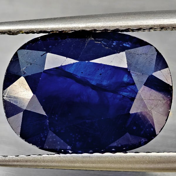 Natural Blue Sapphire 7.05 Ct. Oval Shape 12.9 x 9.4 Mm Gemstone from Madagascar: Product ID: 806012235 Product Name: Natural Blue Sapphire Weight: 7.05 CT. Size: 12.9 x 9.4 x 5.8 MM. Shape: Oval Shape Color: Blue Clarity:SI1 Luster: Good Gems Origin: Madagascar Treatment: Heated (