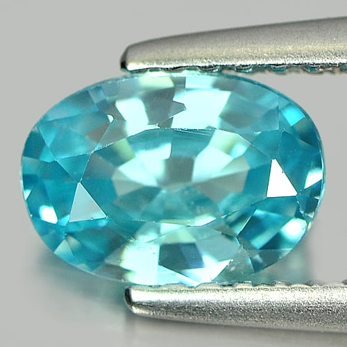 Natural Blue Color Zircon 1.19 Ct. Oval Shape 7.3 x 5.1 Mm Gemstone From Cambodia: Product ID: 807719872 Product Name: Natural Zircon Weight: 1.19 CT. Size: 7.3 x 5.1 x 3.1 MM. Shape: Oval Color: Blue Clarity:VVS Luster: Good Gems Origin: Cambodia Treatment: Heated Crystal Structure