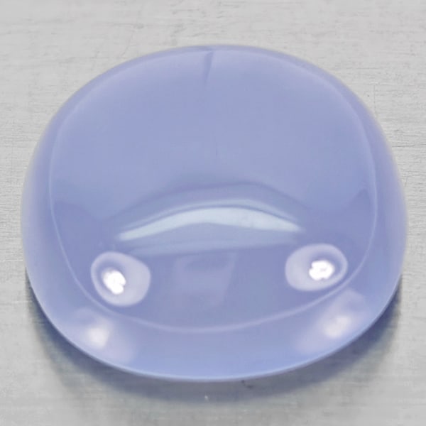 Natural Lavender Chalcedony 30.88 Ct. Cushion Cabochon Shape 20 x 20 Mm Gemstone From Russia: Product ID: 801502670 Product Name: Natural Chalcedony Weight: 30.88 CT. Size: 20 x 20 x 10 MM. Shape: Cushion Cabochon Color: Lavender Clarity:Semi - Transparent Luster: Good Gems Origin: Russia Trea