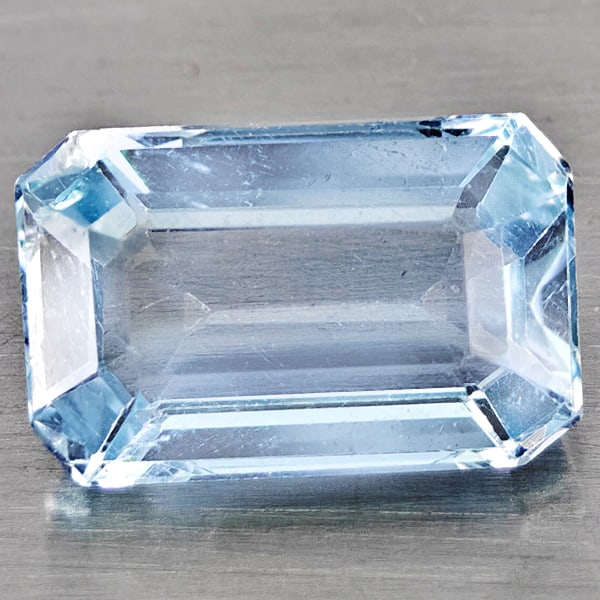 Natural Light Blue Aquamarine 1.76 Ct. Octagon Shape 9.3 x 6 Mm Gemstone From Brazil: Product ID: 800812201 Product Name: Natural Aquamarine Weight: 1.76 CT. Size: 9.3 x 6 x 4 MM. Shape: Octagon Color: Light Blue Clarity:VSI - SI1 Luster: Good Gems Origin: Brazil Treatment: Unheated Cr