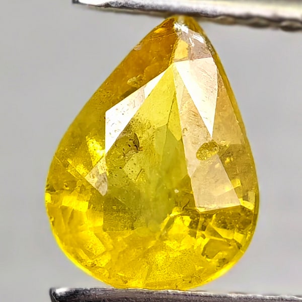 Natural Yellow Sapphire 1.04 Ct. Pear Shape 7.4 x 5.6 Mm Gemstone From Thailand (1 of 3)