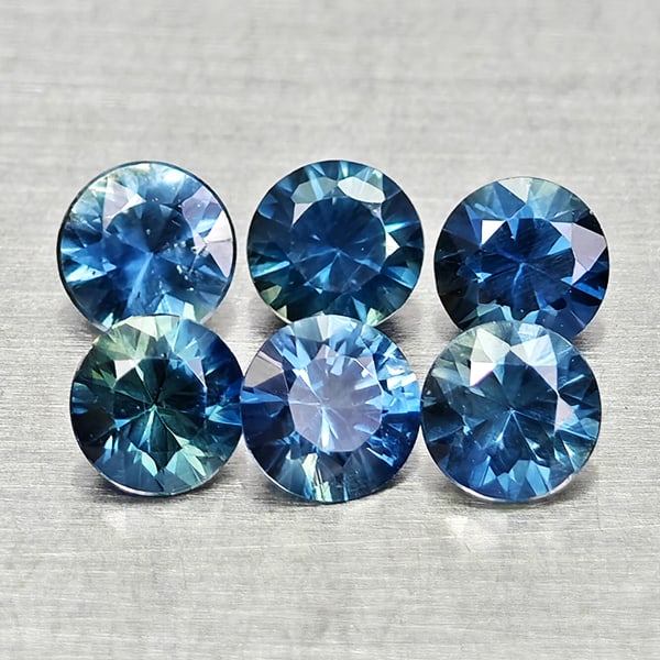 Natural Blue Sapphire 0.82 Ct. 6 Pcs Round Diamond Cut 3.2 Mm Gemstones from Madagascar: Product ID: 806162631 Product Name: Natural Blue Sapphire Weight: 0.82 CT. Size: 3.2 x 3.2 x 2.2 MM. Shape: Round Diamond Cut Color: Blue Clarity:VVS Luster: Good Gems Origin: Madagascar Treatment: He