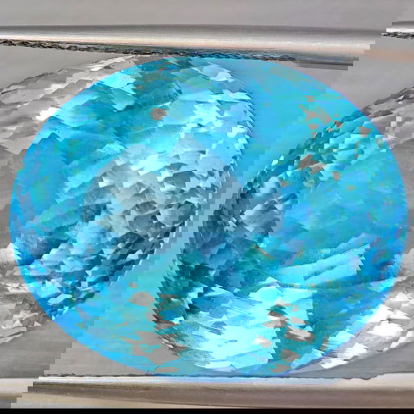 Natural Baby Blue Color Topaz 30.85 Ct. Oval Shape 19 x 15.5 Mm Gemstone From Brazil: Product ID: 807168505 Product Name: Natural Blue Topaz Weight: 30.85 CT. Size: 19 x 15.5 x 13.3 MM. Shape: Oval Shape Color: Baby Blue Color Clarity:VVS - VSI Luster: Very Good Gems Origin: Brazil Tre