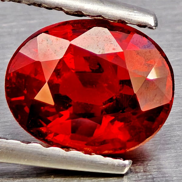 Natural Orangish Red Spessartine Garnet 1.32 Ct. Oval Shape 6.8 x 5.5 Mm Gemstones From Namibia: Product ID: 802937211 Product Name: Natural Garnet Weight: 1.32 CT. Size: 6.8 x 5.5 x 3.8 MM. Shape: Oval Shape Color: Orangish Red Clarity:SI1 Luster: Good Gems Origin: Namibia Treatment: Unheated Cr