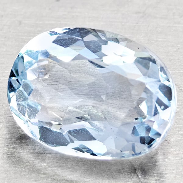 Natural Baby Blue Aquamarine 1.03 Ct. Oval Shape 7.5 x 5.6 Mm Gemstone From Brazil: Product ID: 800812158 Product Name: Natural Gemstones Weight: 1.03 CT. Size: 7.5 x 5.6 x 3.7 MM. Shape: Oval Shape Color: Baby Blue Clarity:VSI Luster: Good Gems Origin: Brazil Treatment: Unheated Cry