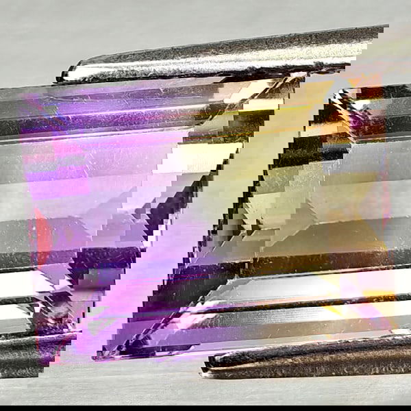 Natural Bi Color Ametrine 2.68 Ct. Octagon Shape 9.2 x 6.9 Mm Gemstone from Bolivia (1 of 3)