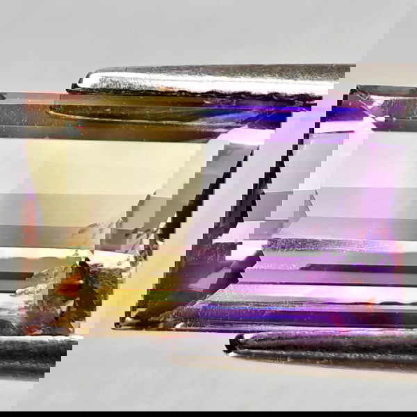 Natural Bi Color Ametrine 3.04 Ct. Octagon Shape 10.7 x 6.9 Mm Gemstone from Bolivia (1 of 3)