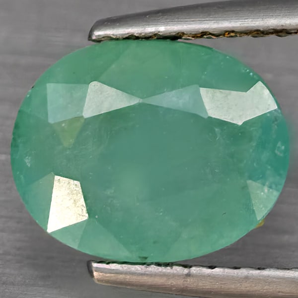 Natural Green Blueish Grandidierite 2.83 Ct . Oval Shape 9.7 x 7.9 Mm Gemstone from Madagascar: Product ID: 803100052 Product Name: Natural Tsavorite Weight: 2.83 CT. Size: 9.7 x 7.9 x 4.6 MM. Shape: Oval Shape Color: Green Blueish Clarity:SI1 Luster: Good Gems Origin: Madagascar Treatment: Unhe