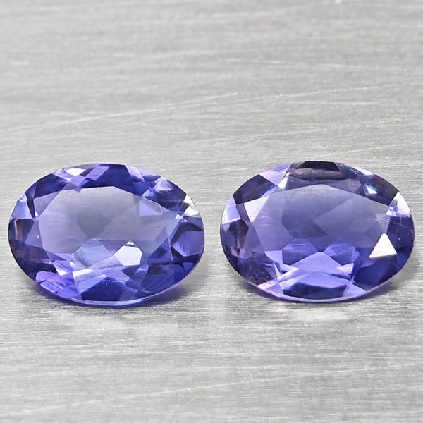 Natural Violetish Blue Iolite 1.28 Ct. 2 Pcs Oval Shape 7.2 x 5.1 Mm Gemstones From Madagascar: Product ID: 803804834 Product Name: Natural Iolite Weight: 1.28 CT. Size: 7.2 x 5.1 x 3.2 MM. Shape: Oval Shape Color: Violetish Blue Clarity:VSI Luster: Good Gems Origin: Madagascar Treatment: Unheat