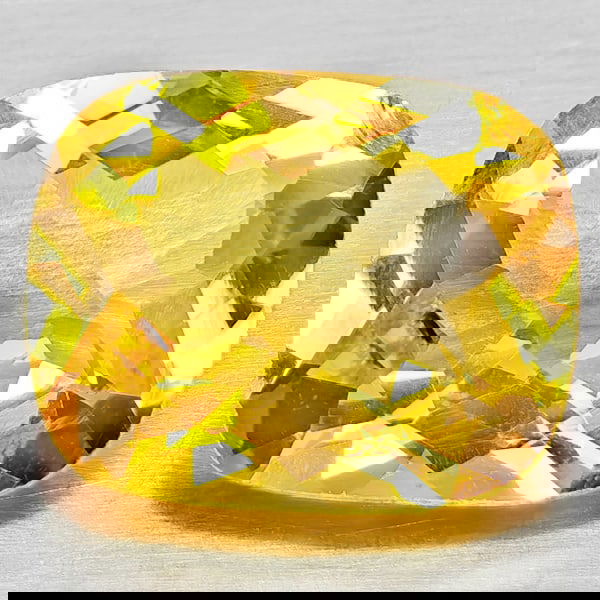 Natural Yellow Citrine 2.55 Ct. Cushion Checkerboard Cut 10.1 x 8.1 Mm Gemstone From Brazil: Product ID: 801815325 Product Name: Natural Citrine Weight: 2.55 CT. Size: 10.1 x 8.1 x 5.3 MM. Shape: Cushion Checkerboard Cut Color: Yellow Clarity:VVS - VSI Luster: Good Gems Origin: Brazil Treatme