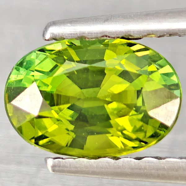 Natural Green Tourmaline 0.74 Ct. Oval Shape 6.8 x 4.6 Mm Gemstone from Nigeria: Product ID: 807251010 Product Name: Natural Tourmaline Weight: 0.74 CT. Size: 6.8 x 4.6 x 3.8 MM. Shape: Oval Shape Color: Green Clarity:SI1 Luster: Good Gems Origin: Nigeria Treatment: Unheated Cryst