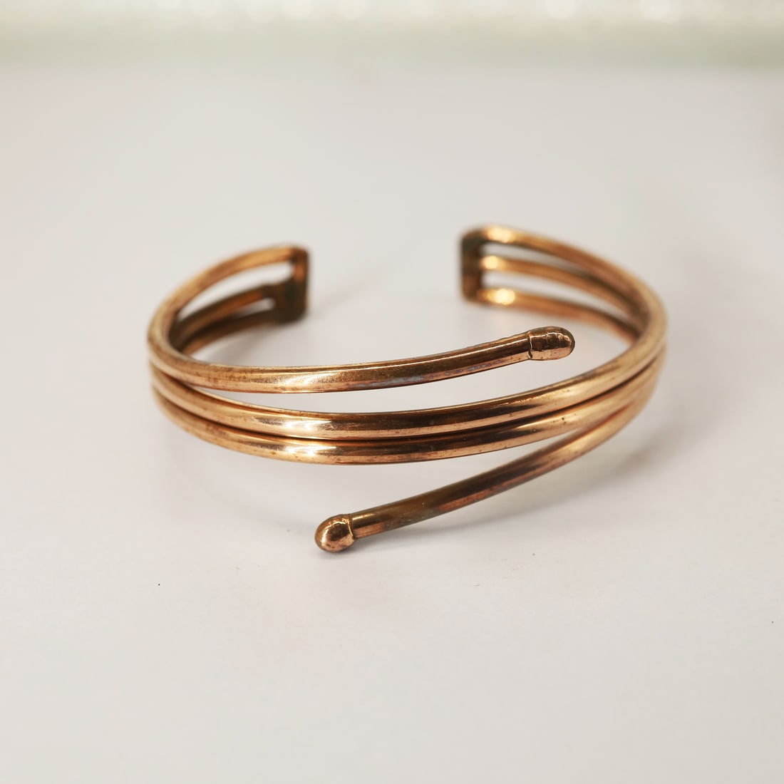 Pure Copper Wire Wrist Bangle | Ethnic Bangle | Adjustable Copper Bangle (1 of 3)