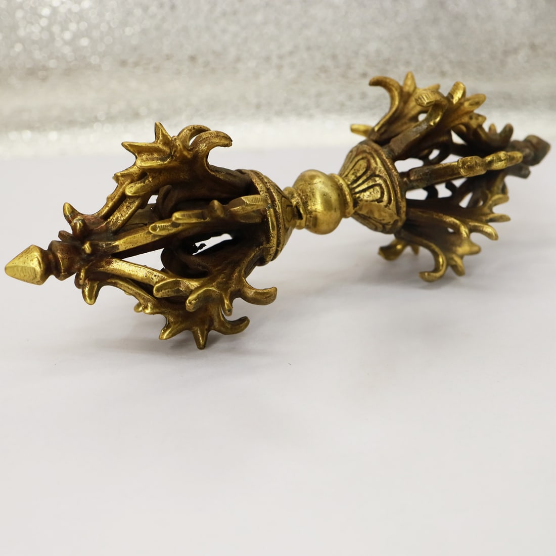 6.5 Inch Vajra Dorjee Nepalese Brass / Vajra Dorje Sacred Buddhist Ritual (1 of 4)