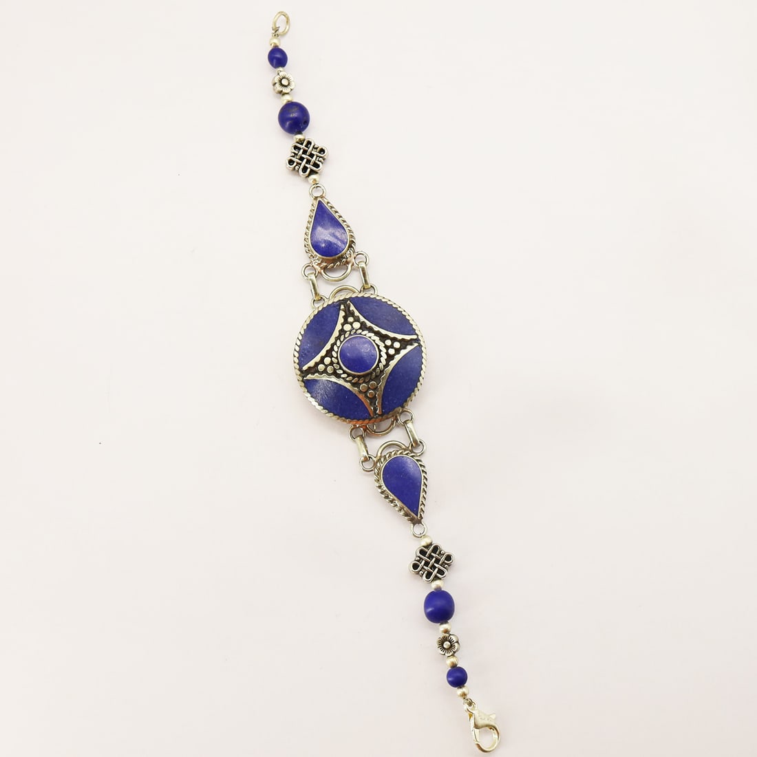 Afghani Natural Lapis Lazuli Handmade Ethnic Bracelet (1 of 3)