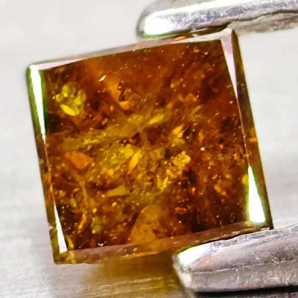 Natural Red Yellow Loose Diamond 0.23 Ct. Square Princess Cut 3.7 x 3.5 Mm Gemstone From Belgium: Product ID: 502100255 Product Name: Natural Enhanced Diamond Weight: 0.23 CT. Size: 3.7 x 3.5 x 2.4 MM. Shape: Square Princess Cut Color: Red Yellow Clarity:SI1 Luster: Good Gems Origin: Belgium Treat