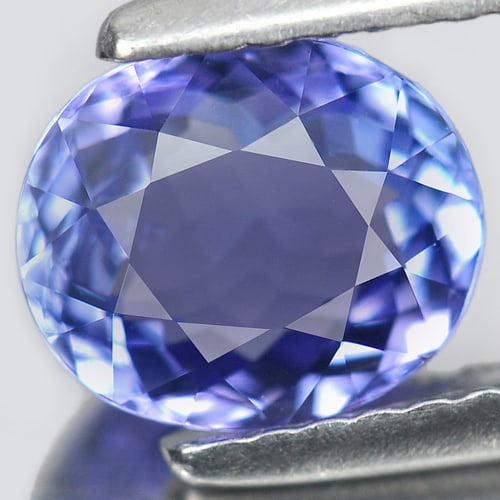 Natural Violetish Blue Tanzanite 1.38 Ct. VVS Oval Shape 7.41 x 6.25 Mm. Gemstone: Product ID: 807004426 Product Name: Natural Tanzanite Weight: 1.38 CT. Size: 7.41 x 6.25 x 3.76 MM. Shape: Oval Color: Blue Clarity:VVS Luster: Good Gems Origin: Tanzania Treatment: Heated Crystal Str
