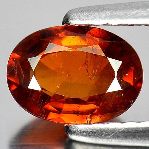 Natural Orange Spessartine Garnet 0.91 Ct. Oval Shape 7 x 5 Mm. Unheated Gemstone From Namibia: Product ID: 802934336 Product Name: Natural Spessartine Weight: 0.91 CT. Size: 7 x 5 x 2.6 MM. Shape: Oval Color: Orange Clarity:VSI Luster: Good Gems Origin: Namibia Treatment: Unheated Crystal Struc